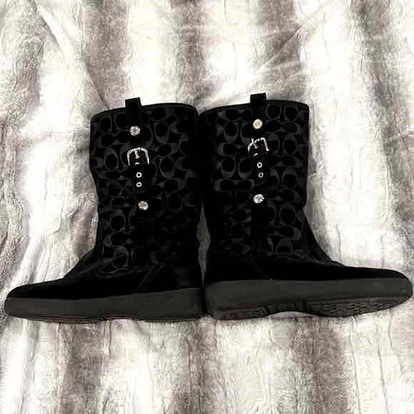 Coach black suede boots - Picture 2 of 7